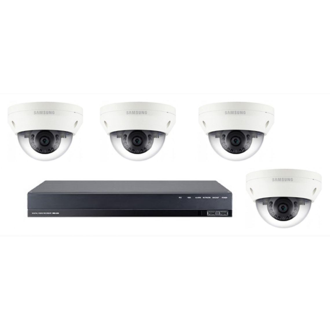 Samsung Kit de Vidéosurveillance Samsung DVR SRD494D1TB et 4 Caméras