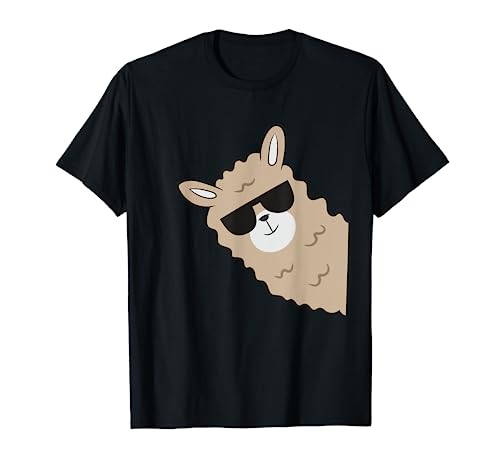 Mignon lama alpaga avec lunettes de soleil Drôle de lama