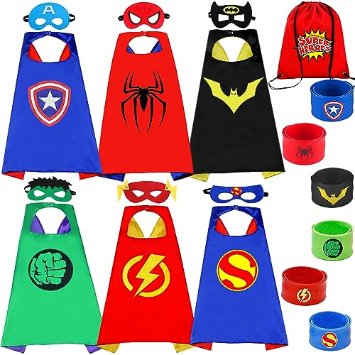 Chennyfun Capes de Super-héros pour Enfants, Costume de Super-Héros avec