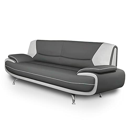 Mobilier-Deco MUZA - Canapé Design 3 Places en Simili Cuir