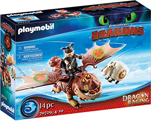 Playmobil 70729 Dragon Racing: Varek et Bouledogre - DreamWorks Dragons