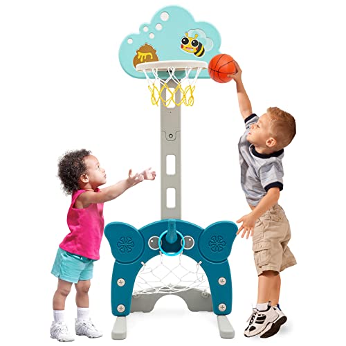 NUKied Panier de Basket Enfant 4 en 1 -Panier de
