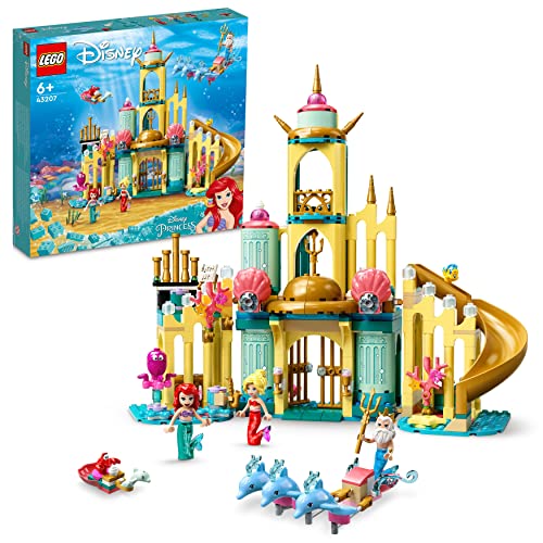 LEGO 43207 Disney Le Palais sous-Marin D’Ariel, Ensemble à Construire,