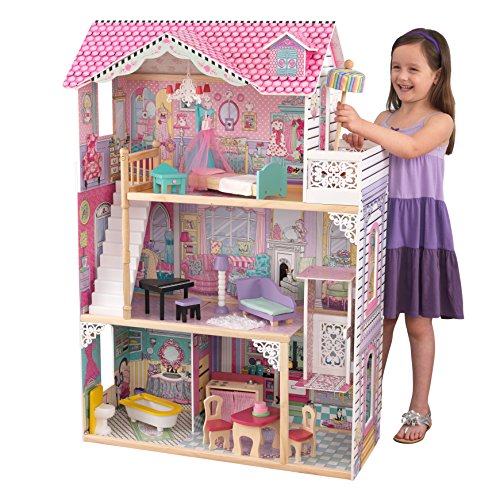 KidKraft 65934 Maison de poupées en bois Annabelle incluant accessoires
