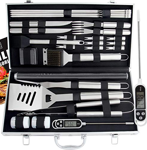 Romanticist 28Pcs Kit d'accessoires pour Barbecue à Griller - Accessoires