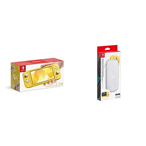 Nintendo Console Switch Lite - jaune & Pochette de Transport/Protection