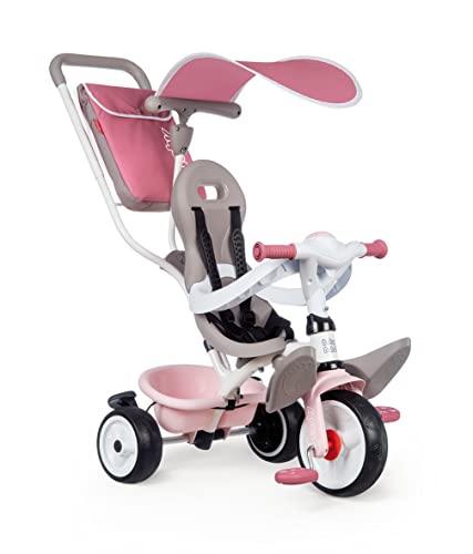 Smoby - Tricycle Baby Balade Plus Rose - Vélo Evolutif