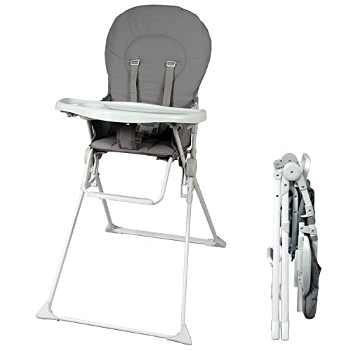 Bambisol Chaise Haute Bébé Pliable Fixe | Ultra Compacte et