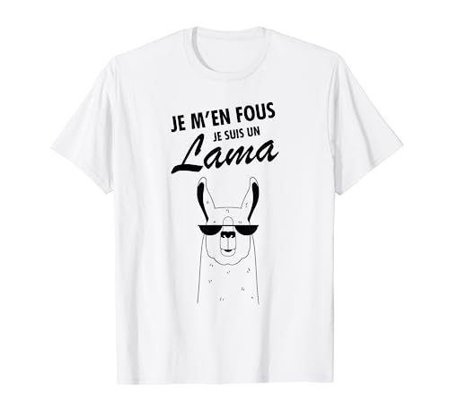 Je M'en Fous Je Suis Un Lama - Slogan Drôle