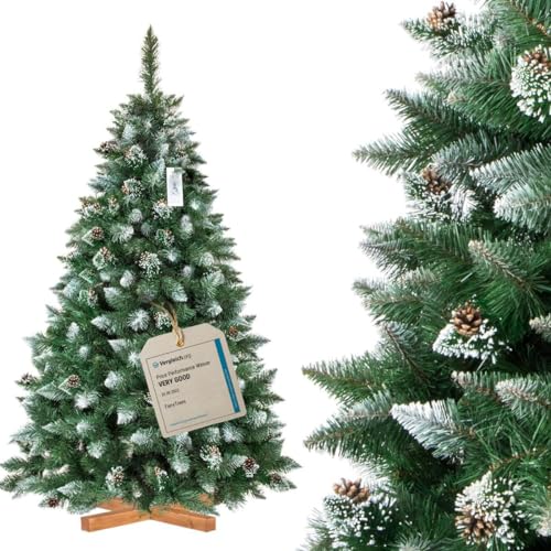FairyTrees Sapin de Noël Artificiel 180cm | Arbre de Noël