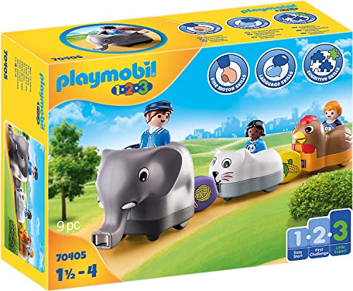Playmobil 1.2.3 70405 Train des Animaux 1.2.3 1.2.3-18-36 Mois Ses