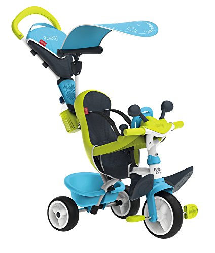 Smoby - Tricycle Baby Driver Confort Bleu - Vélo Evolutif