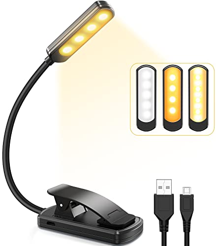 TEAMPD Lampe de Lecture, 9 LEDs Liseuse Lampe Clip USB