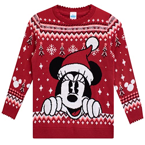 Minnie Mouse Pull de Noel Fille Minnie Mouse Rouge 5-6