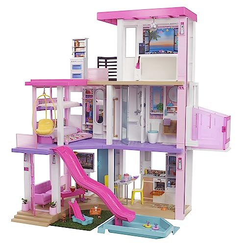 Barbie Maison de Rêve Pour Poupées Avec 3 Niveaux, Avec