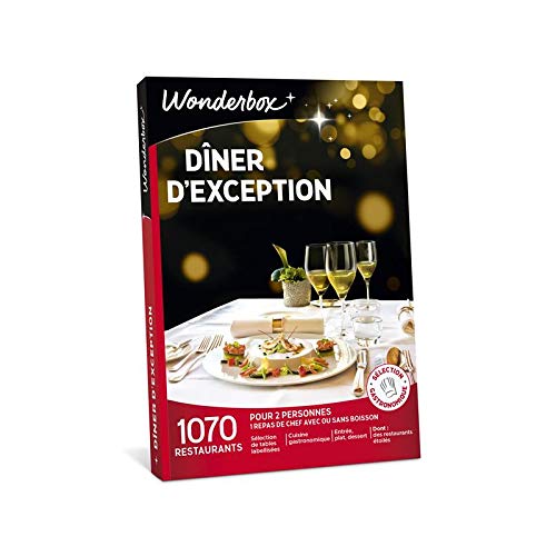 Wonderbox – Coffret cadeau - DÎNER D'EXCEPTION – plus de