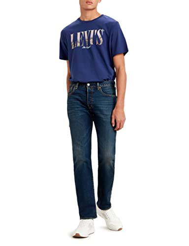 Levi's 501® Original Fit Jeans Homme,Indigo foncé - Usé33W /