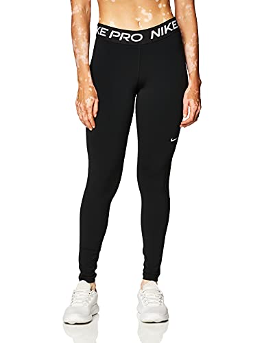 Nike Womens Leggings W NP 365 Tight, Black/White, CZ9779-010, M