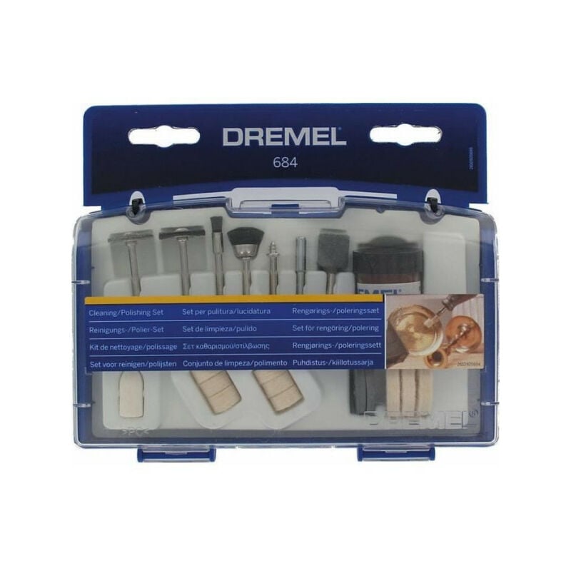 Coffret 20 accessoires DREMEL 684 (Coffret de nettoyage et polissage