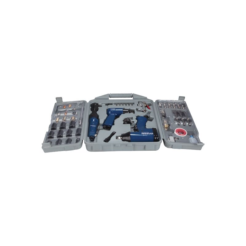 HYUNDAI - Kit 3 outils pneumatiques + 50 accessoires -
