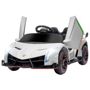 HOMCOM Voiture électrique licence Lamborghini Veneno 12V pour enfants avec