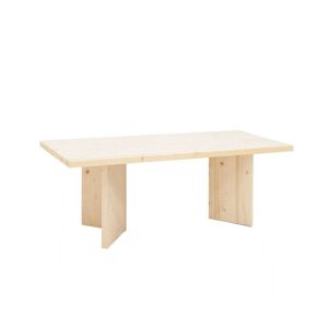 Decowood Table basse en bois de sapin en naturel 120x50cm