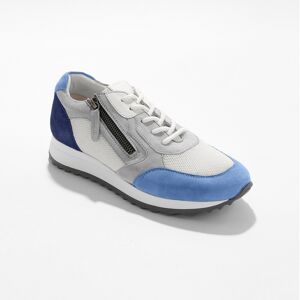 Blancheporte Sneakers style running zippées en cuir multicolore à semelle