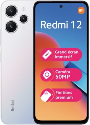 Smartphone XIAOMI Redmi 12 256Go Silver 4G