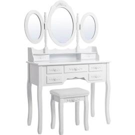 Set coiffeuse 3 miroirs ovales