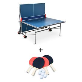 Table de ping pong INDOOR bleue - table pliable avec