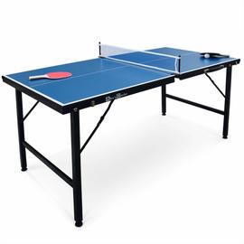 Mini Table De Ping Pong 150x75cm Table Pliable Indoor Bleue