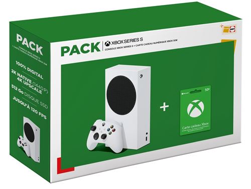 Pack Fnac Xbox Series S + Carte cadeau numérique Xbox