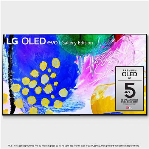 TV LG OLED65G2 4K UHD 65" Smart TV 2022 Noir