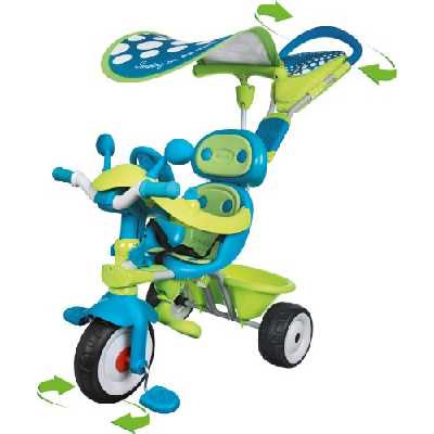 Smoby - Tricycle enfant Baby Driver Confort Sport + Ombrelle Smoby