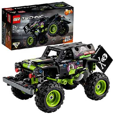 LEGO 42118 Technic Monster Jam Grave Digger - Camion-Jouet et Un Buggy Tout-Terrain se transforment, Jeu de Construction 2 en 1
