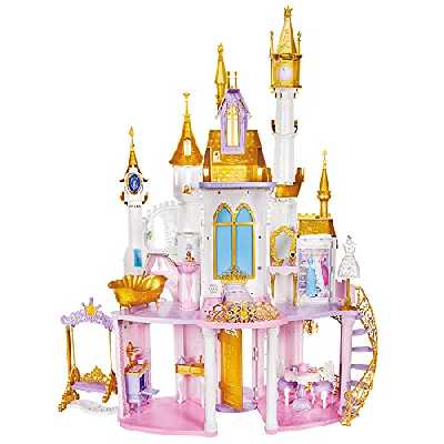 Disney Princesses, Chateau Royal, 1,20 m, 3 étages et 6 pièces, avec 25 Accessoires, à partir de 3 Ans
